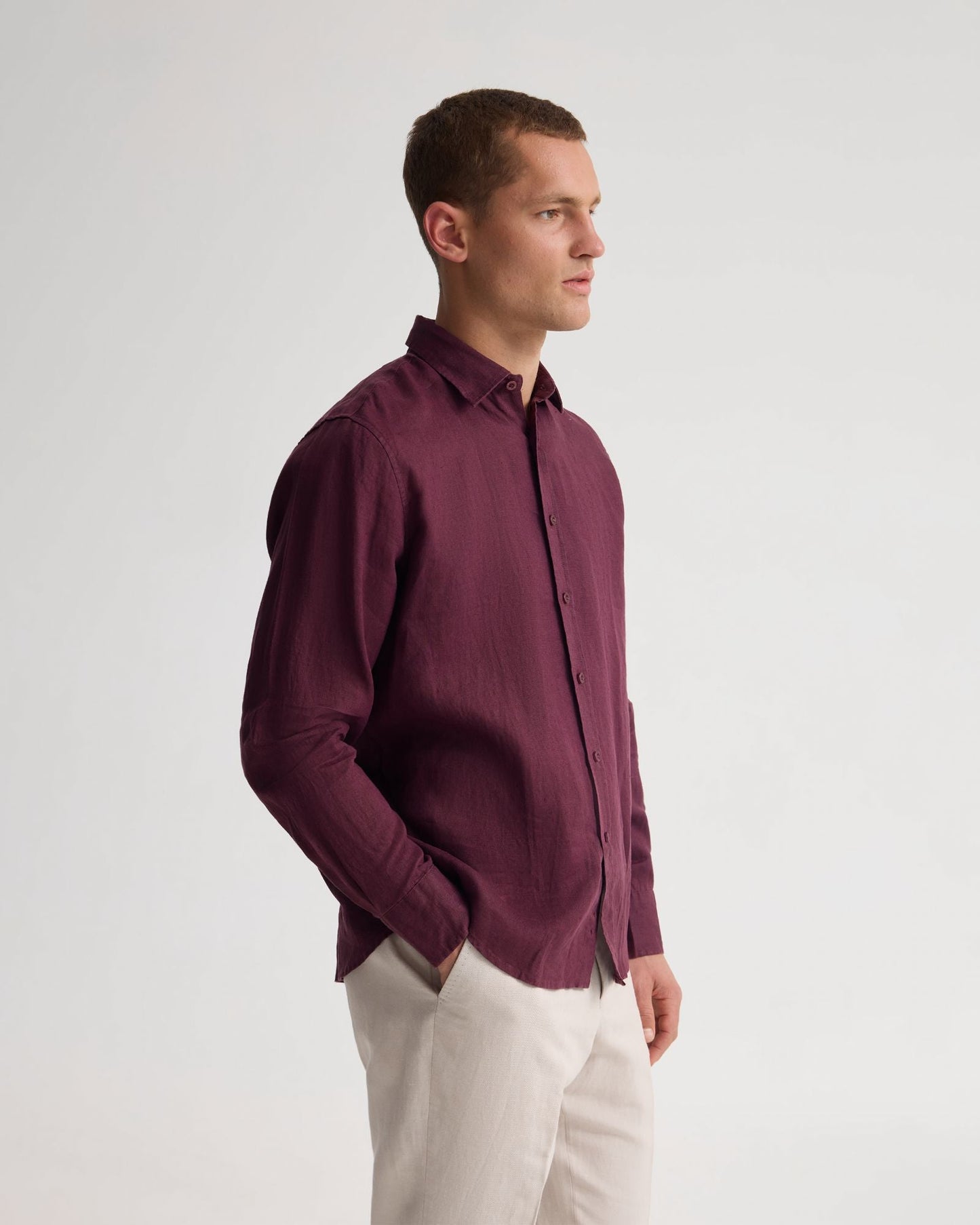 Cooper French Linen Long Sleeve Shirt