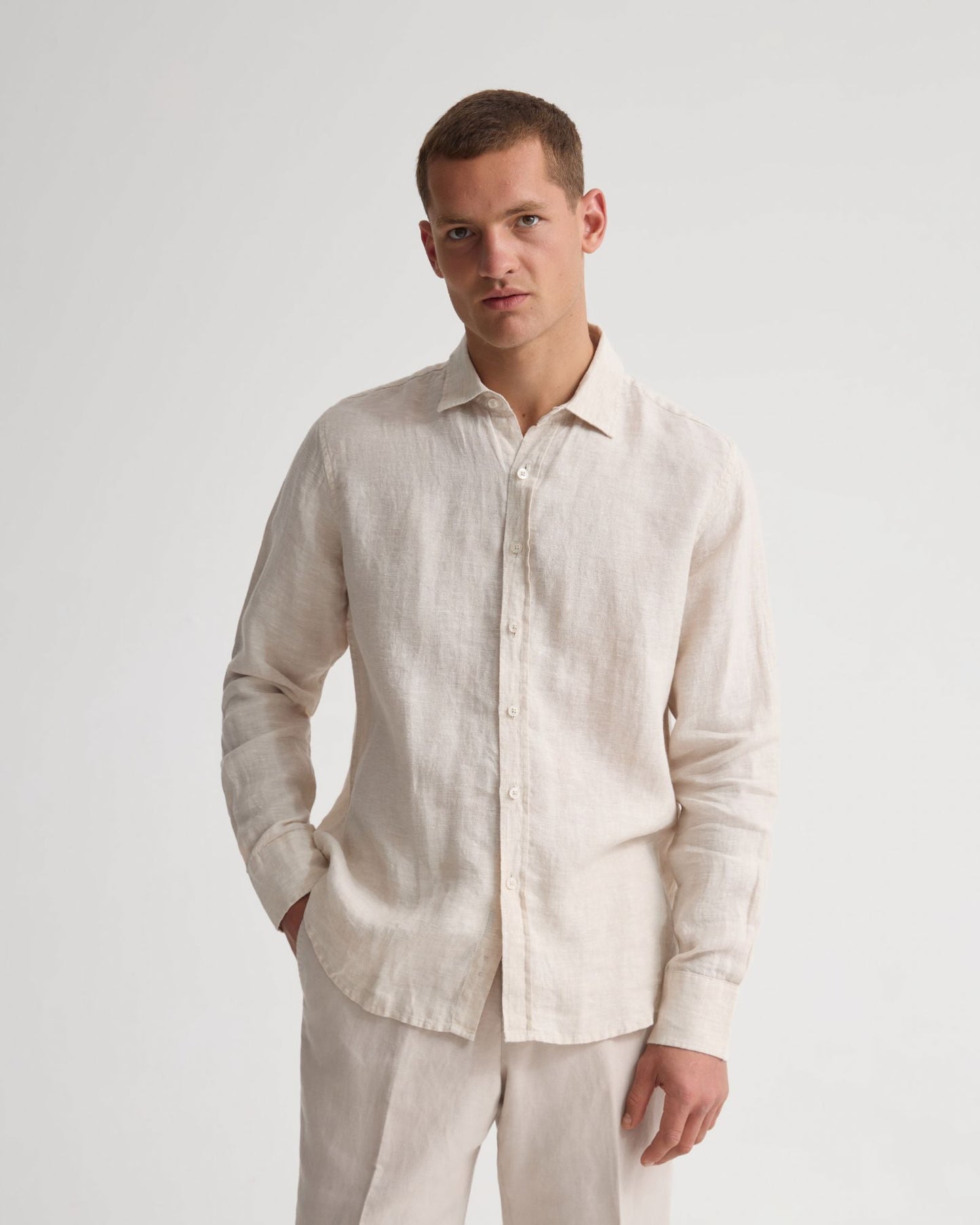 Cooper French Linen Long Sleeve Shirt