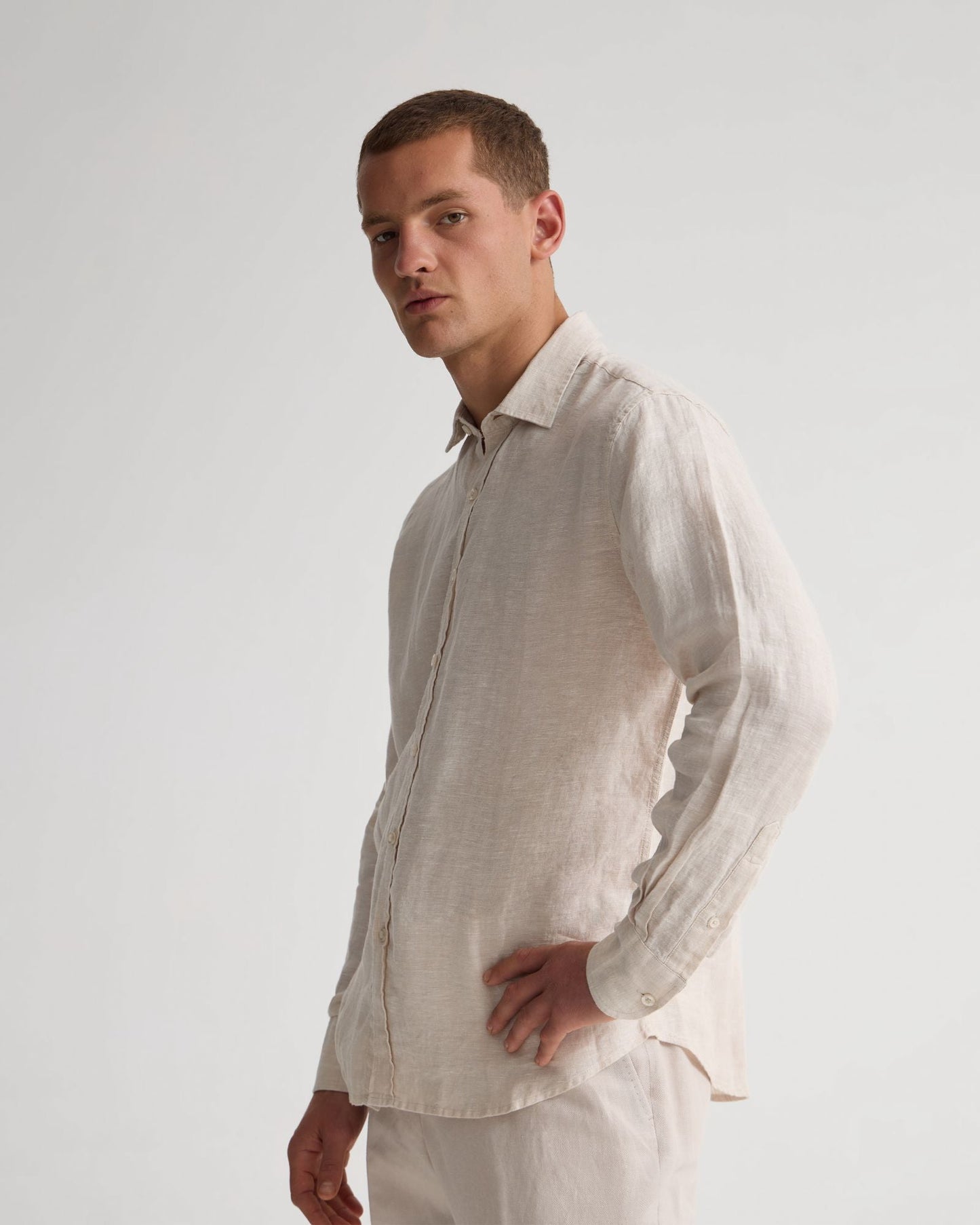 Cooper French Linen Long Sleeve Shirt
