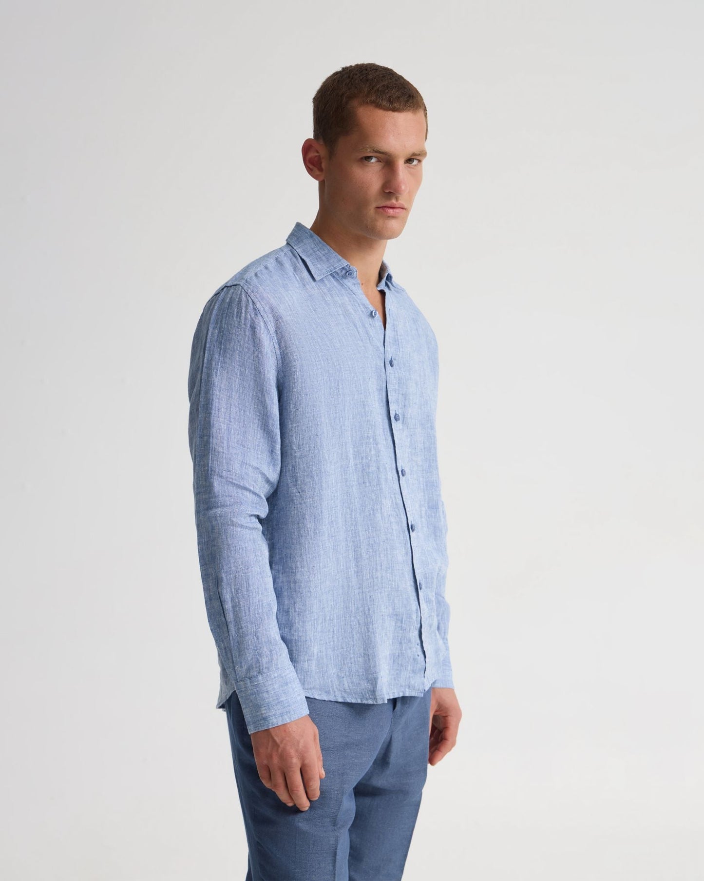 Cooper French Linen Long Sleeve Shirt