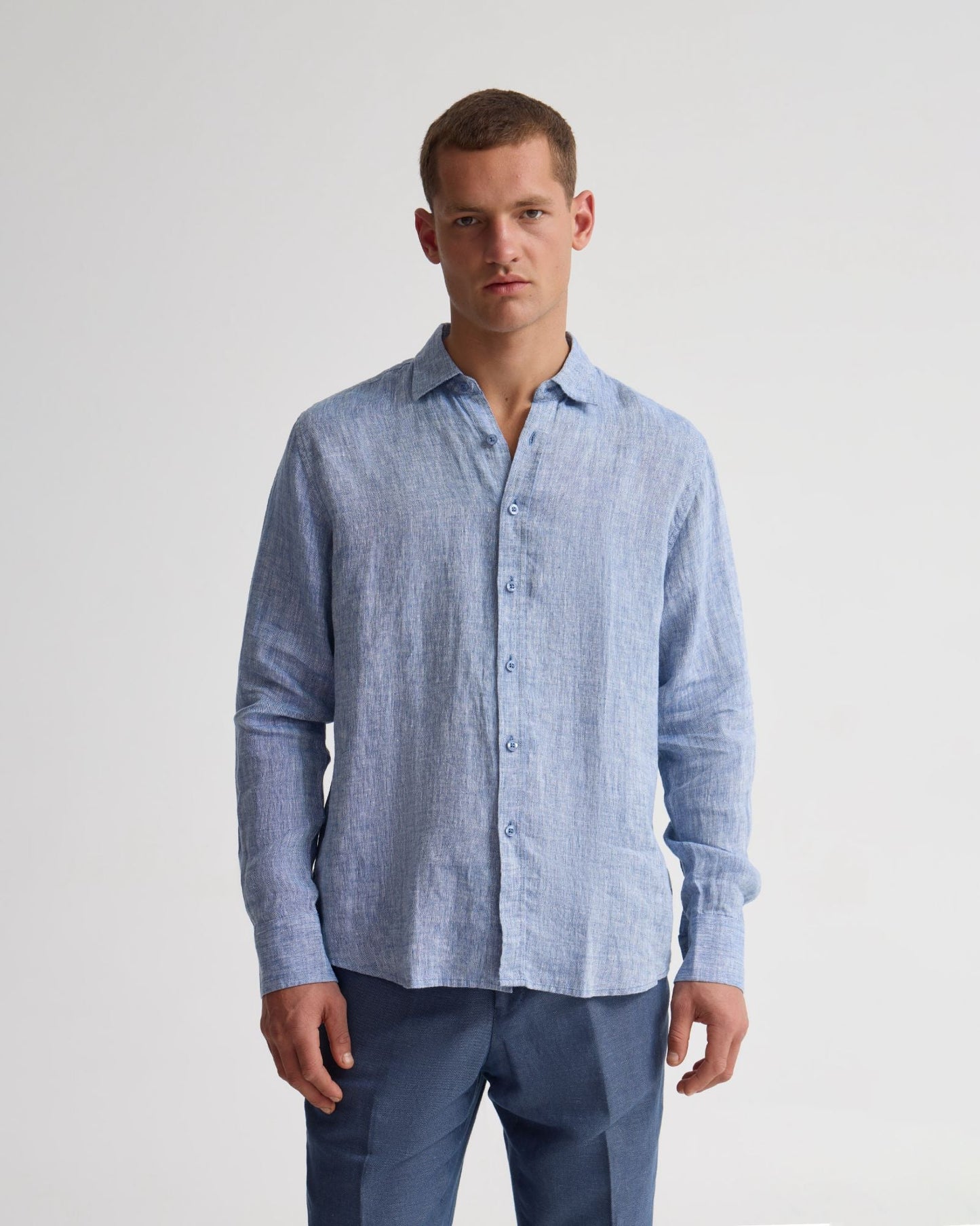 Cooper French Linen Long Sleeve Shirt