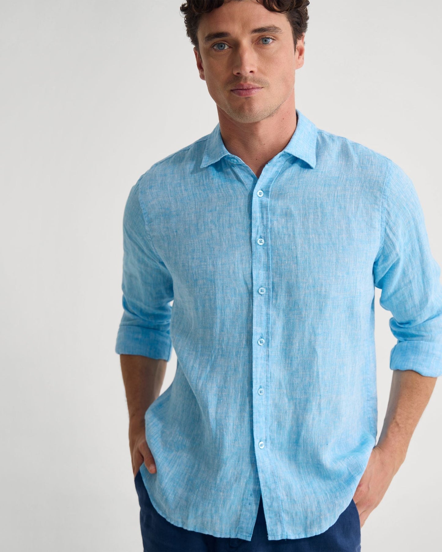 Cooper French Linen Long Sleeve Shirt
