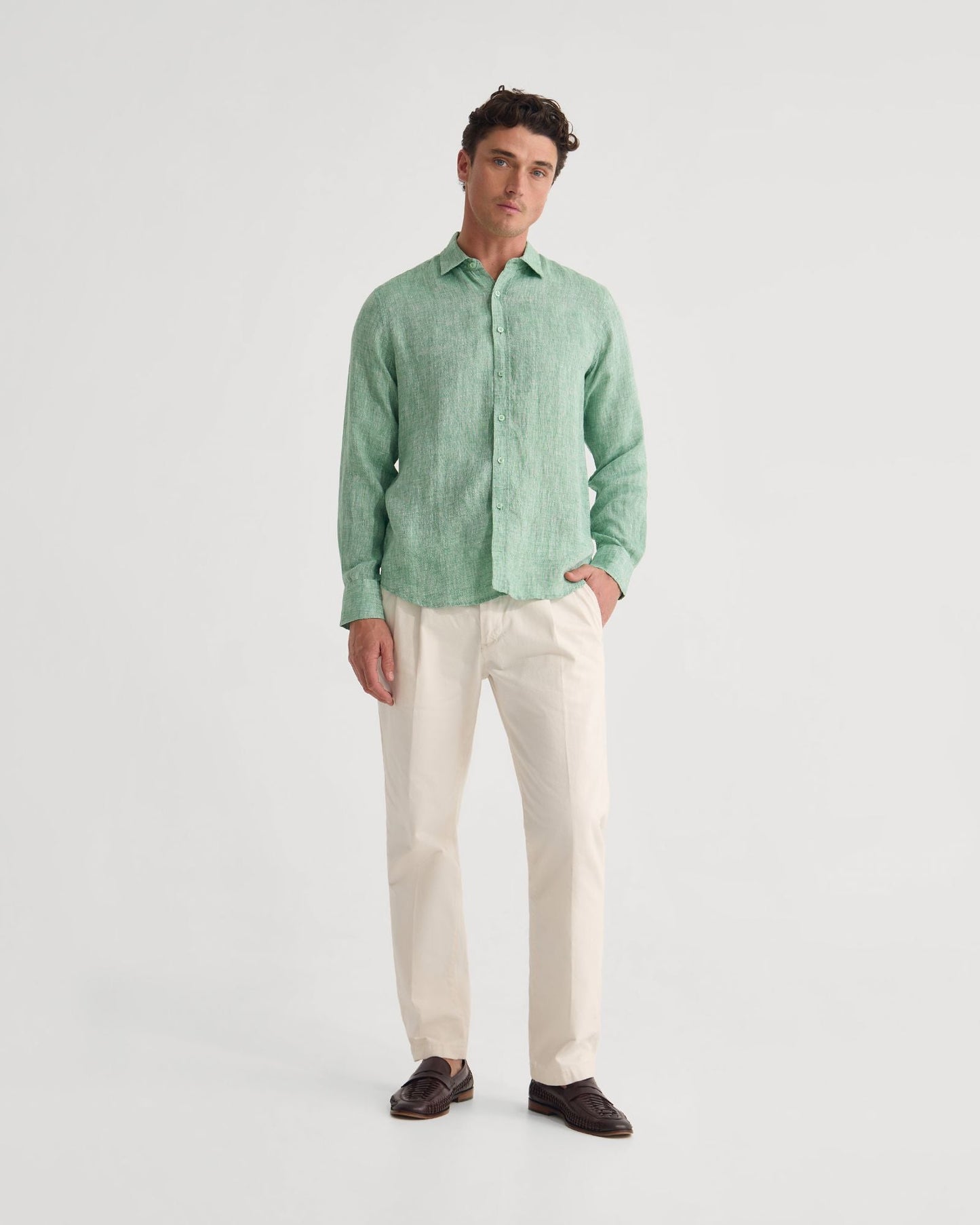 Cooper French Linen Long Sleeve Shirt