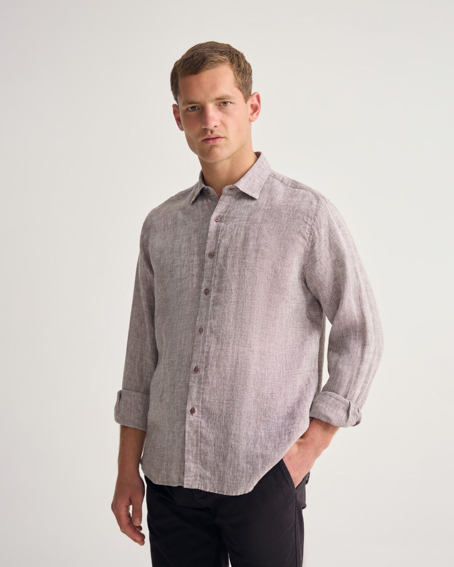 Cooper French Linen Long Sleeve Shirt