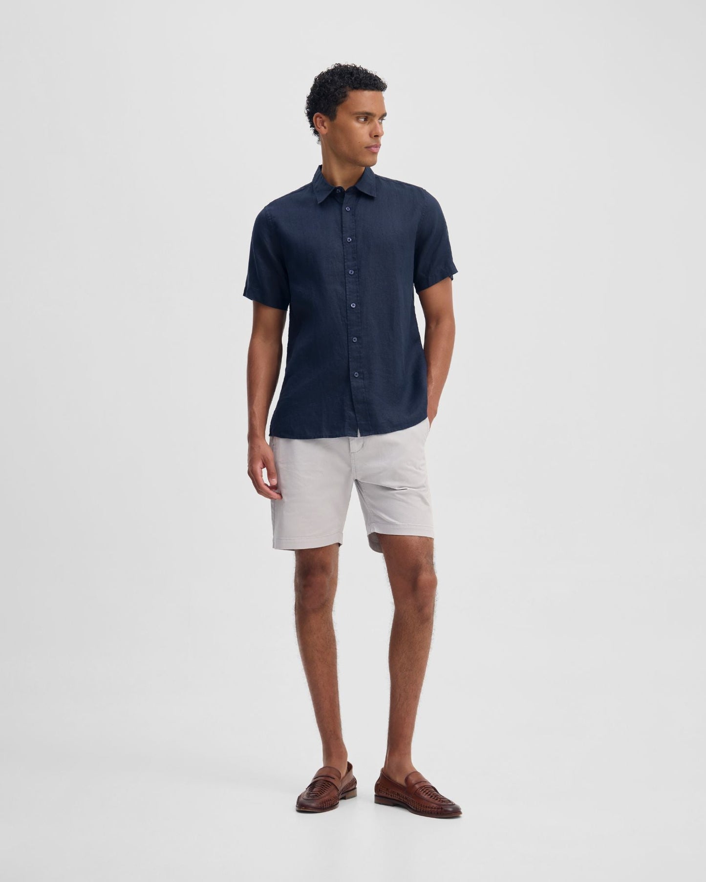 Leyton French Linen Short Sleeve Shirt