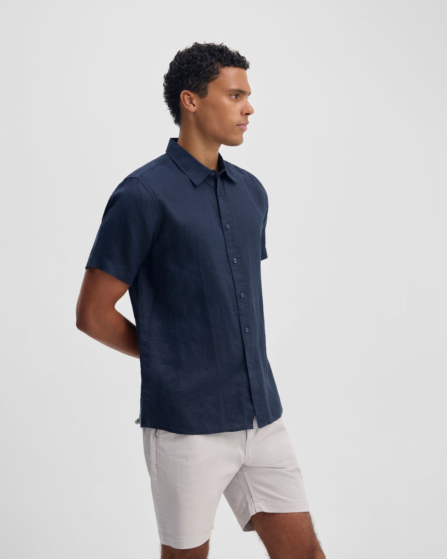 Leyton French Linen Short Sleeve Shirt