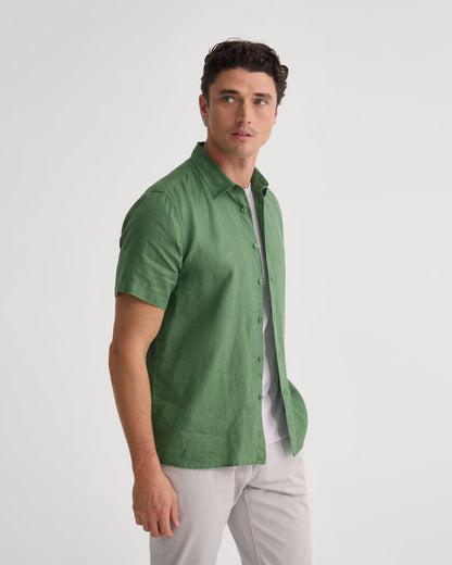 Leyton French Linen Short Sleeve Shirt