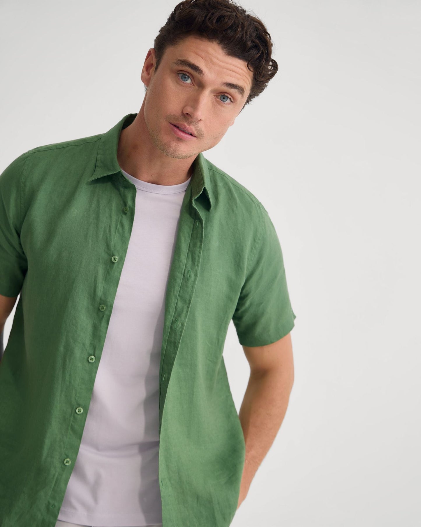Leyton French Linen Short Sleeve Shirt