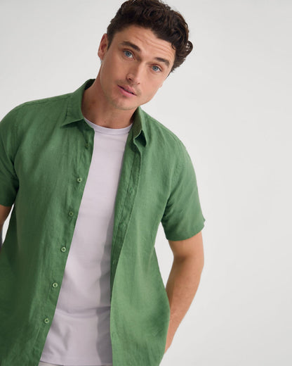 Leyton French Linen Short Sleeve Shirt