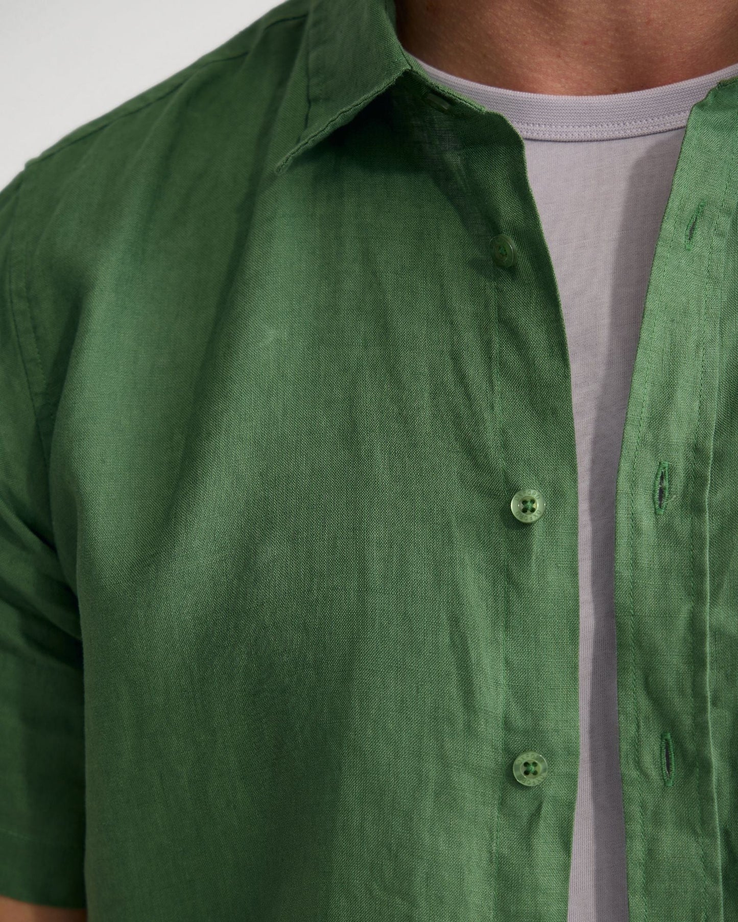 Leyton French Linen Short Sleeve Shirt