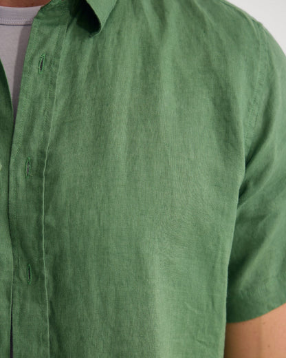 Leyton French Linen Short Sleeve Shirt