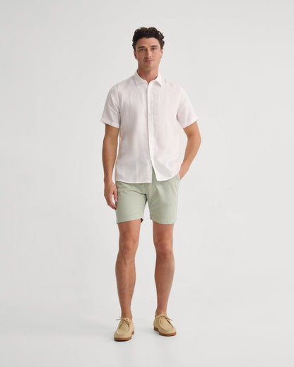 Leyton French Linen Short Sleeve Shirt
