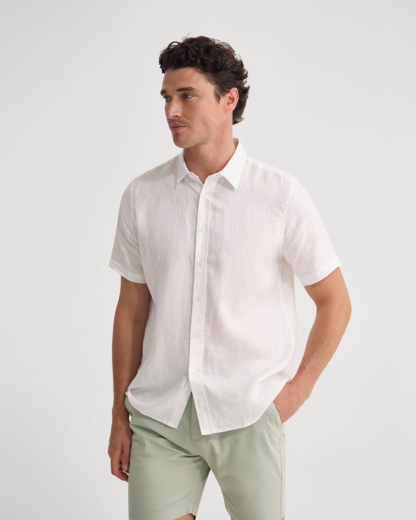 Leyton French Linen Short Sleeve Shirt