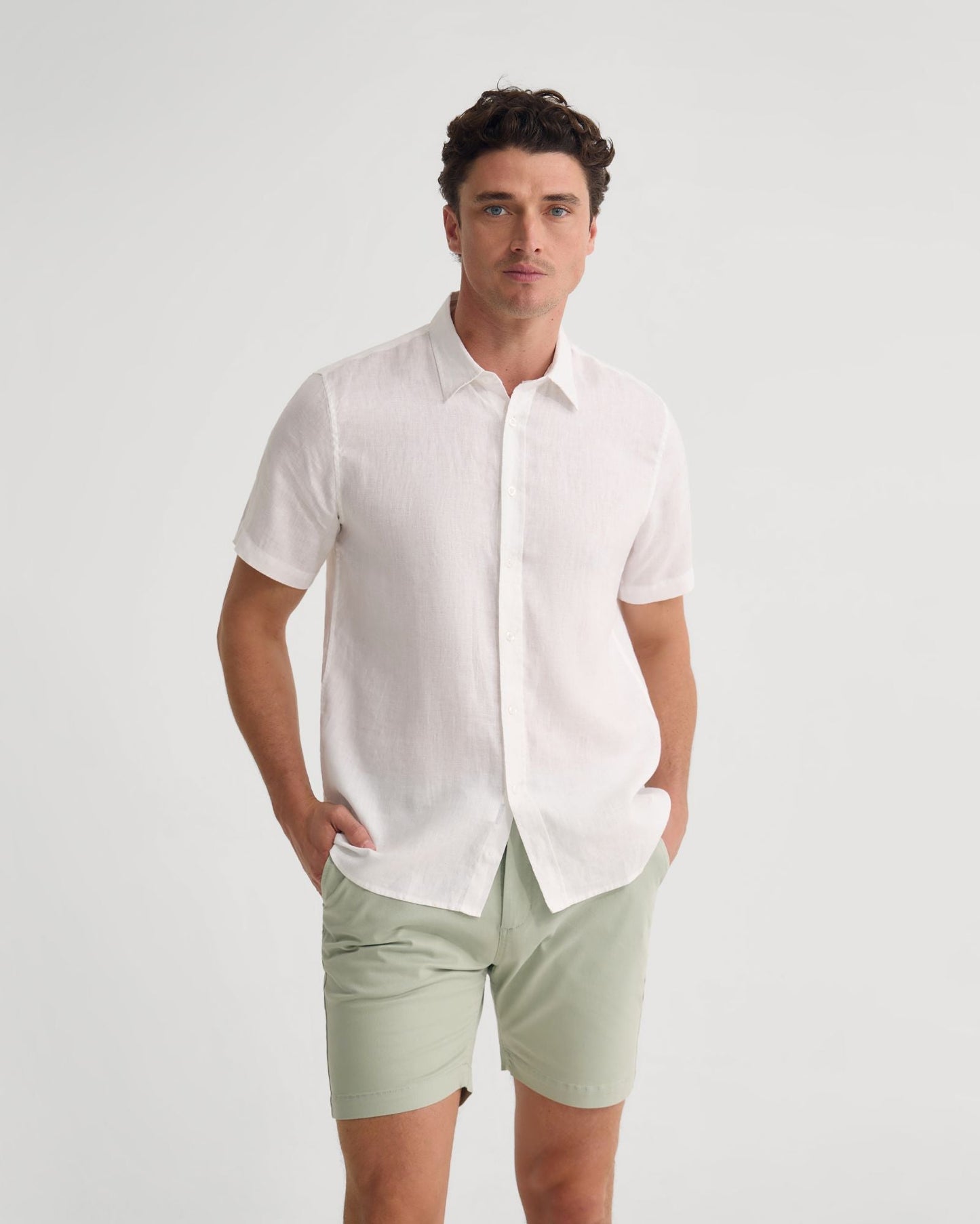 Leyton French Linen Short Sleeve Shirt