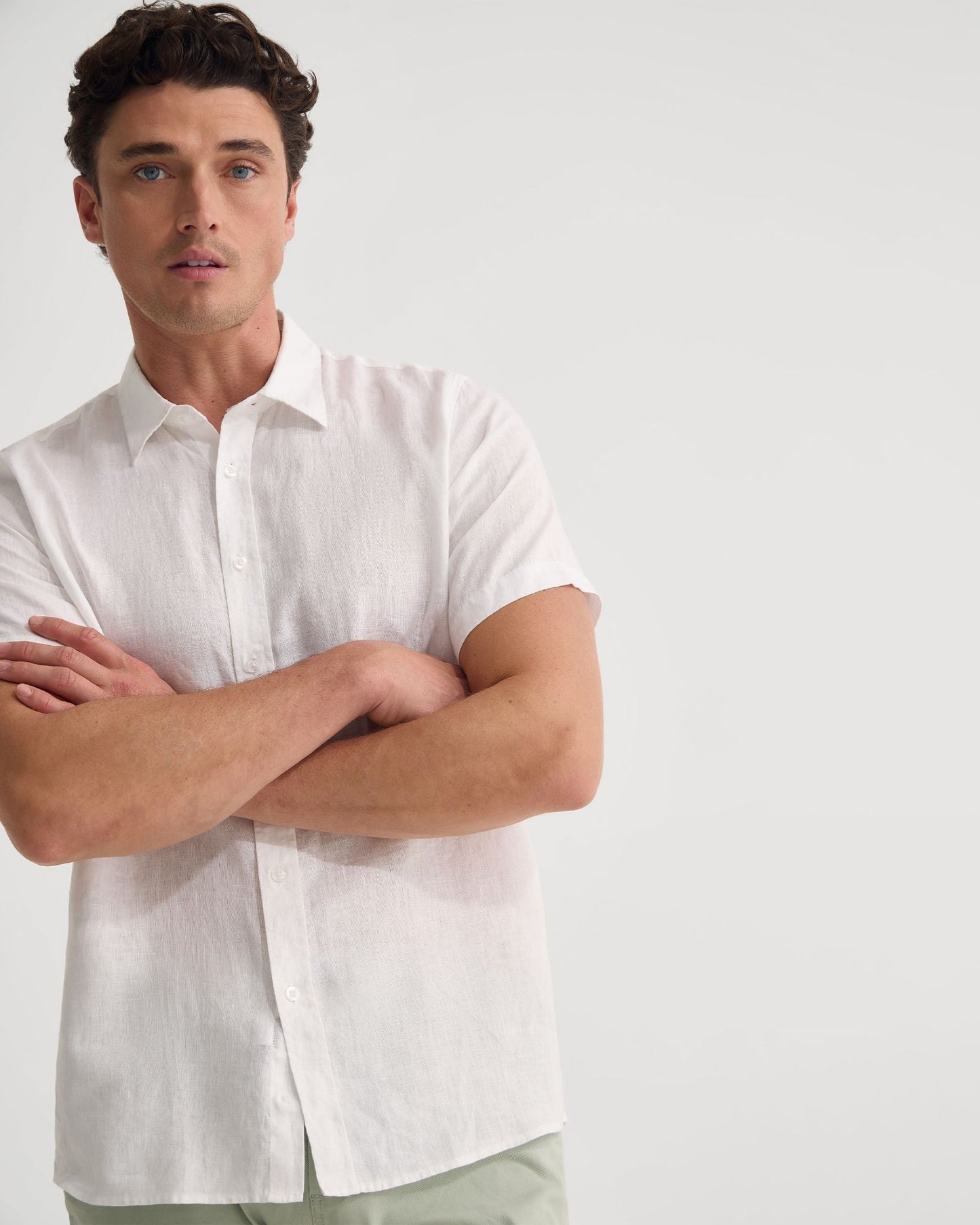 Leyton French Linen Short Sleeve Shirt