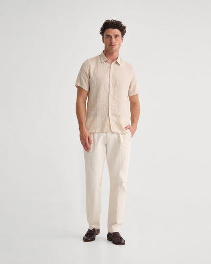 Leyton French Linen Short Sleeve Shirt