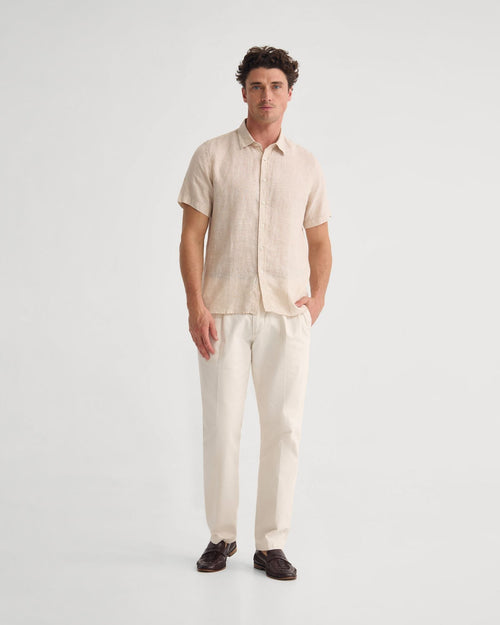 Leyton French Linen Short Sleeve Shirt