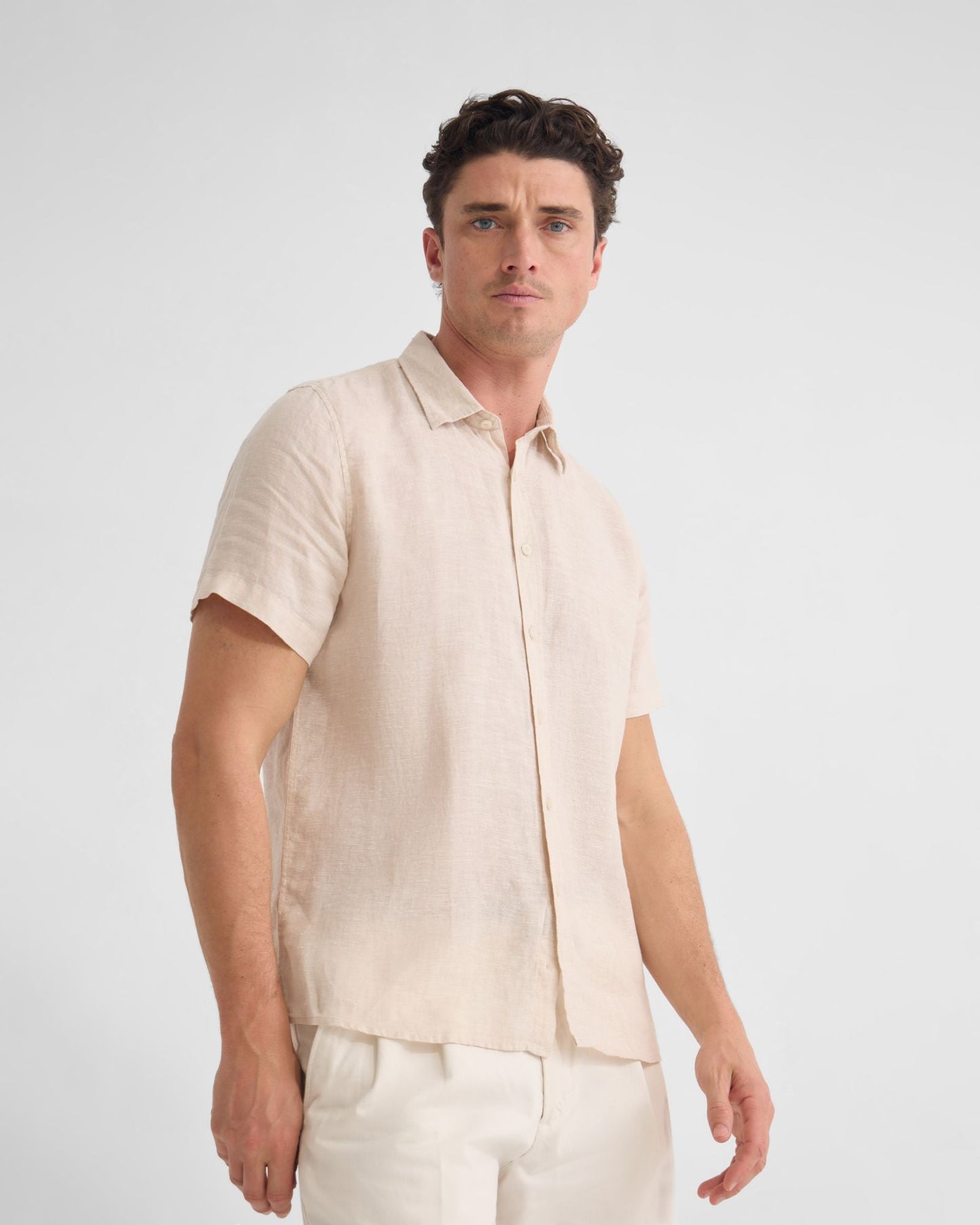 Leyton French Linen Short Sleeve Shirt