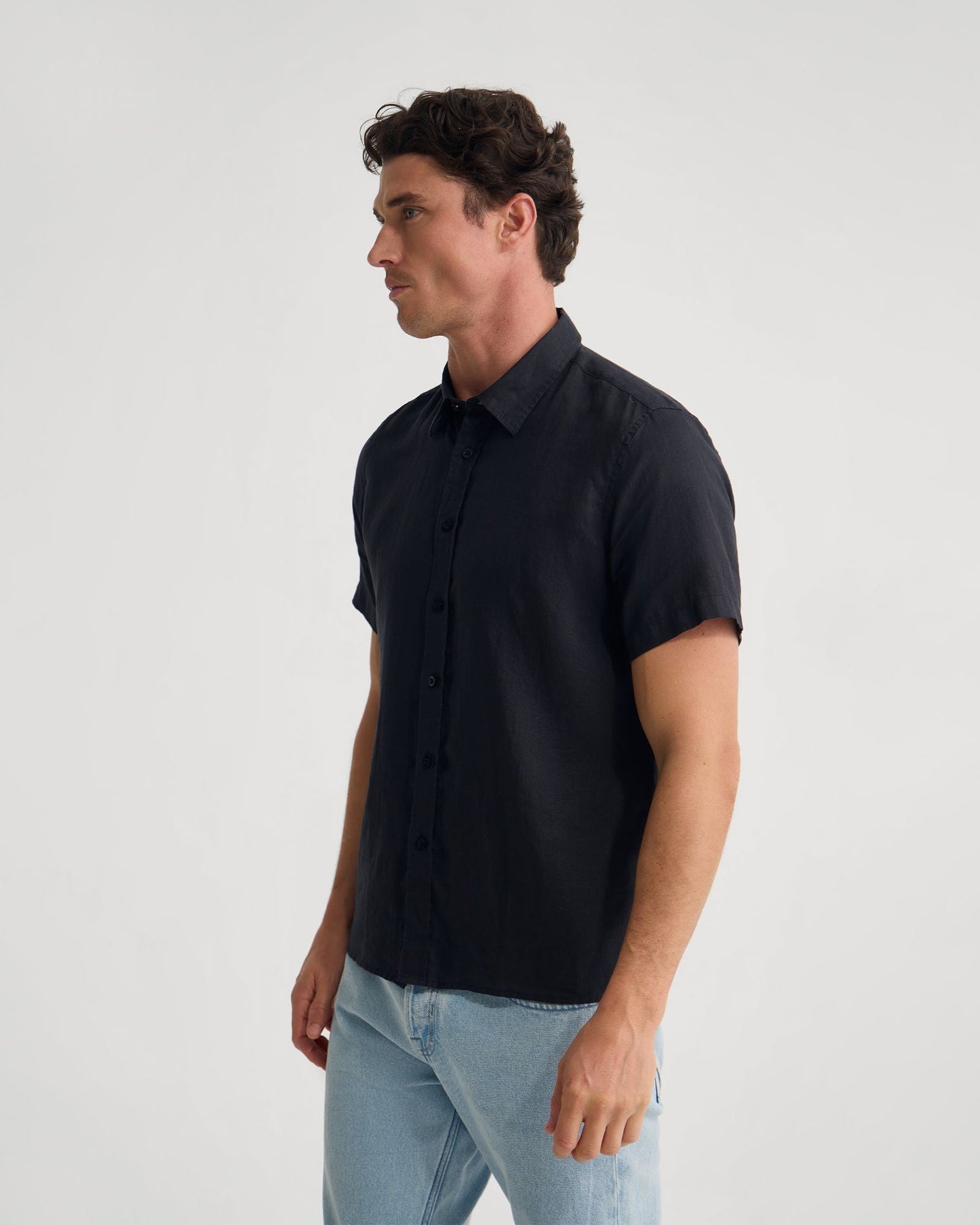 Leyton French Linen Short Sleeve Shirt
