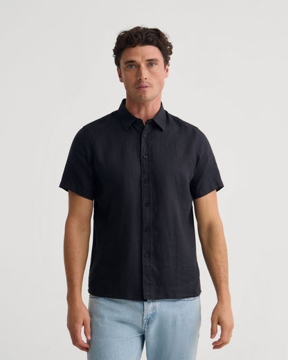 Leyton French Linen Short Sleeve Shirt