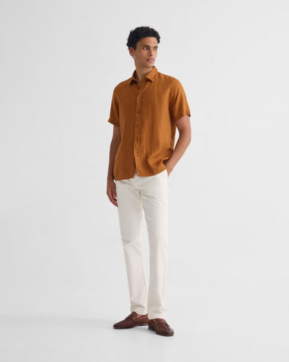 Leyton French Linen Short Sleeve Shirt