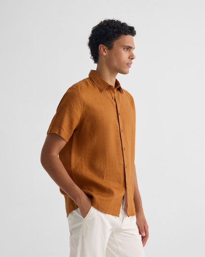 Leyton French Linen Short Sleeve Shirt