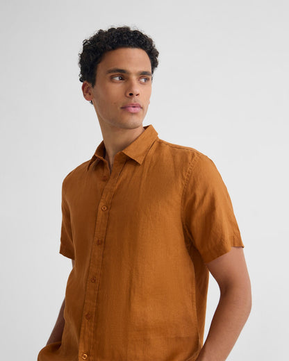 Leyton French Linen Short Sleeve Shirt