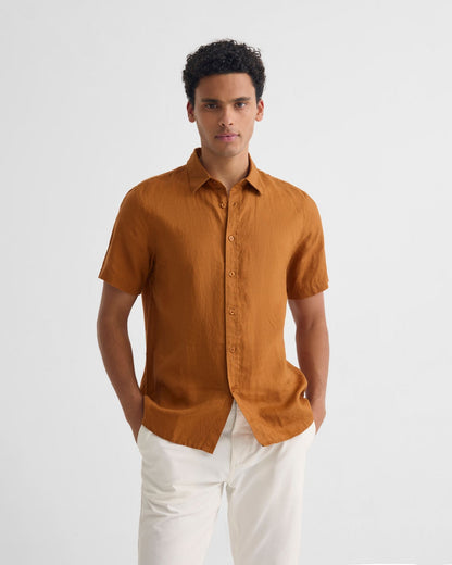 Leyton French Linen Short Sleeve Shirt
