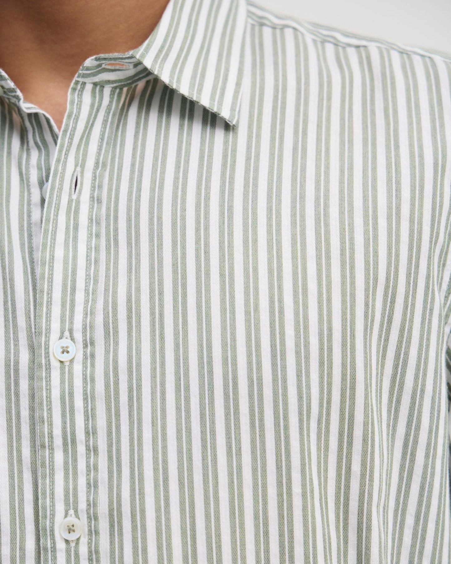Leyton Short Sleeve Stripe Linen Shirt