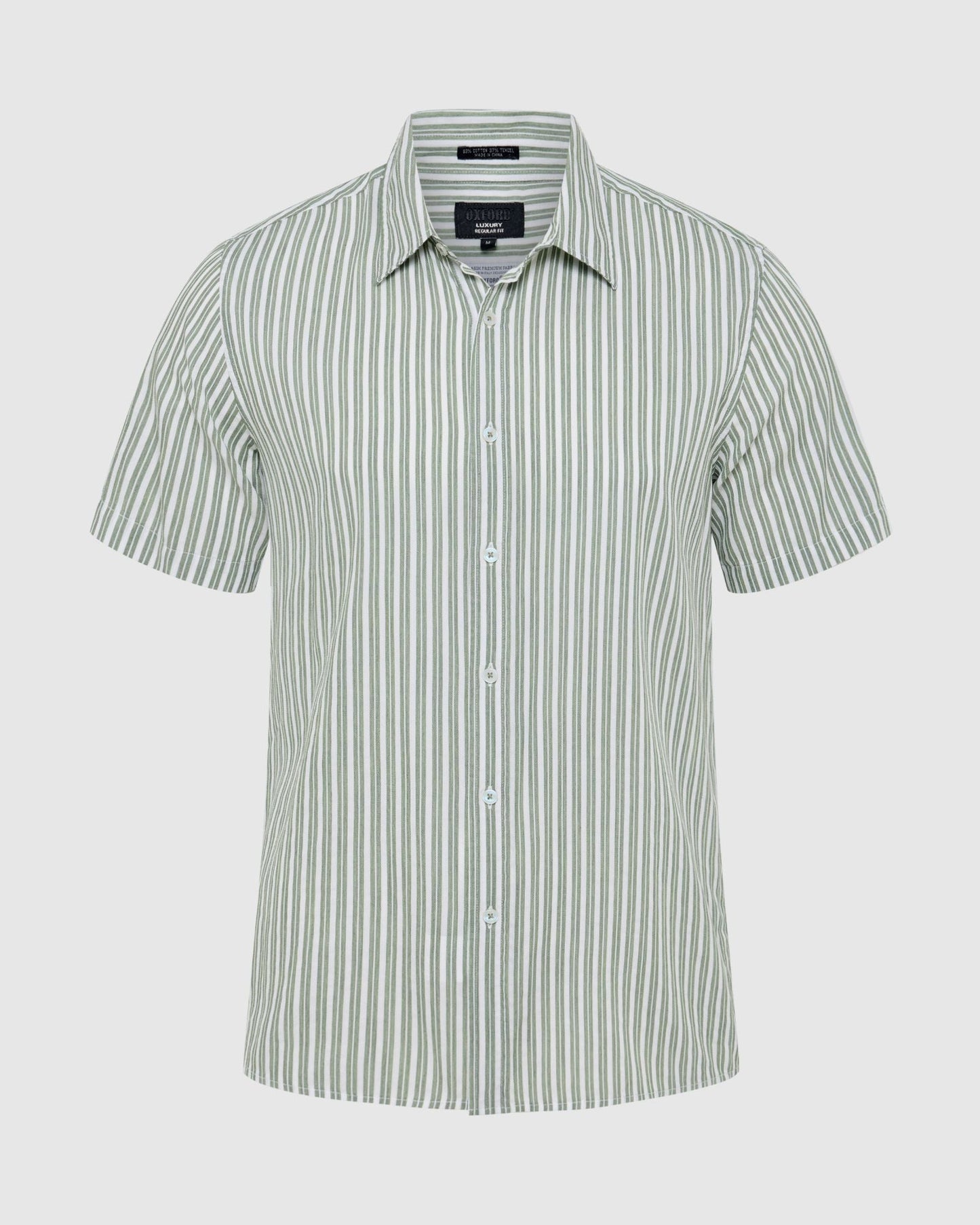 Leyton Short Sleeve Stripe Linen Shirt