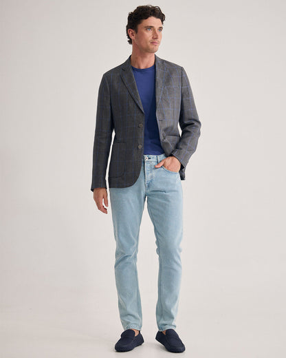 Milton Linen Check Blazer