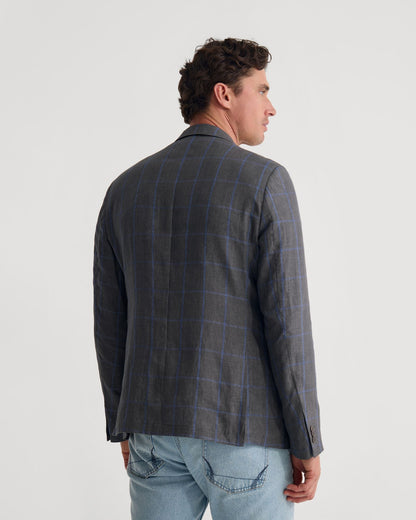Milton Linen Check Blazer
