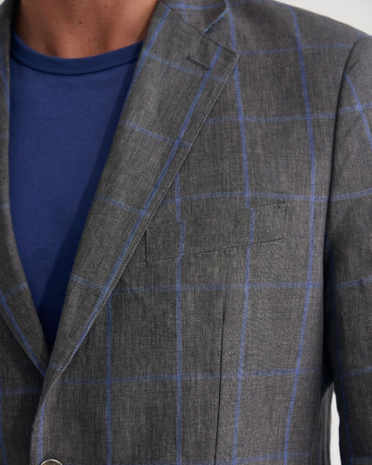 Milton Linen Check Blazer