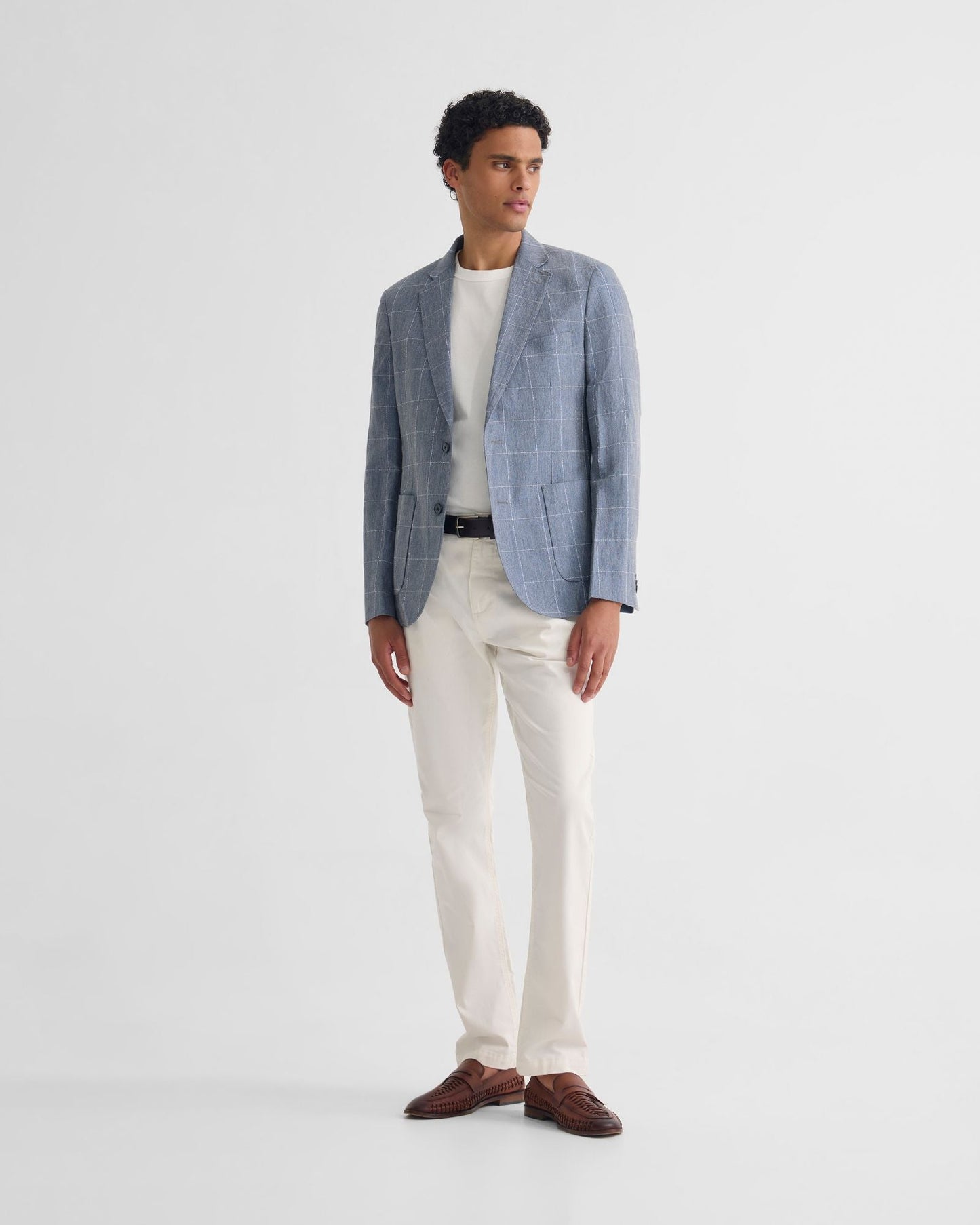Milton 1/2 Lined Checked Blazer
