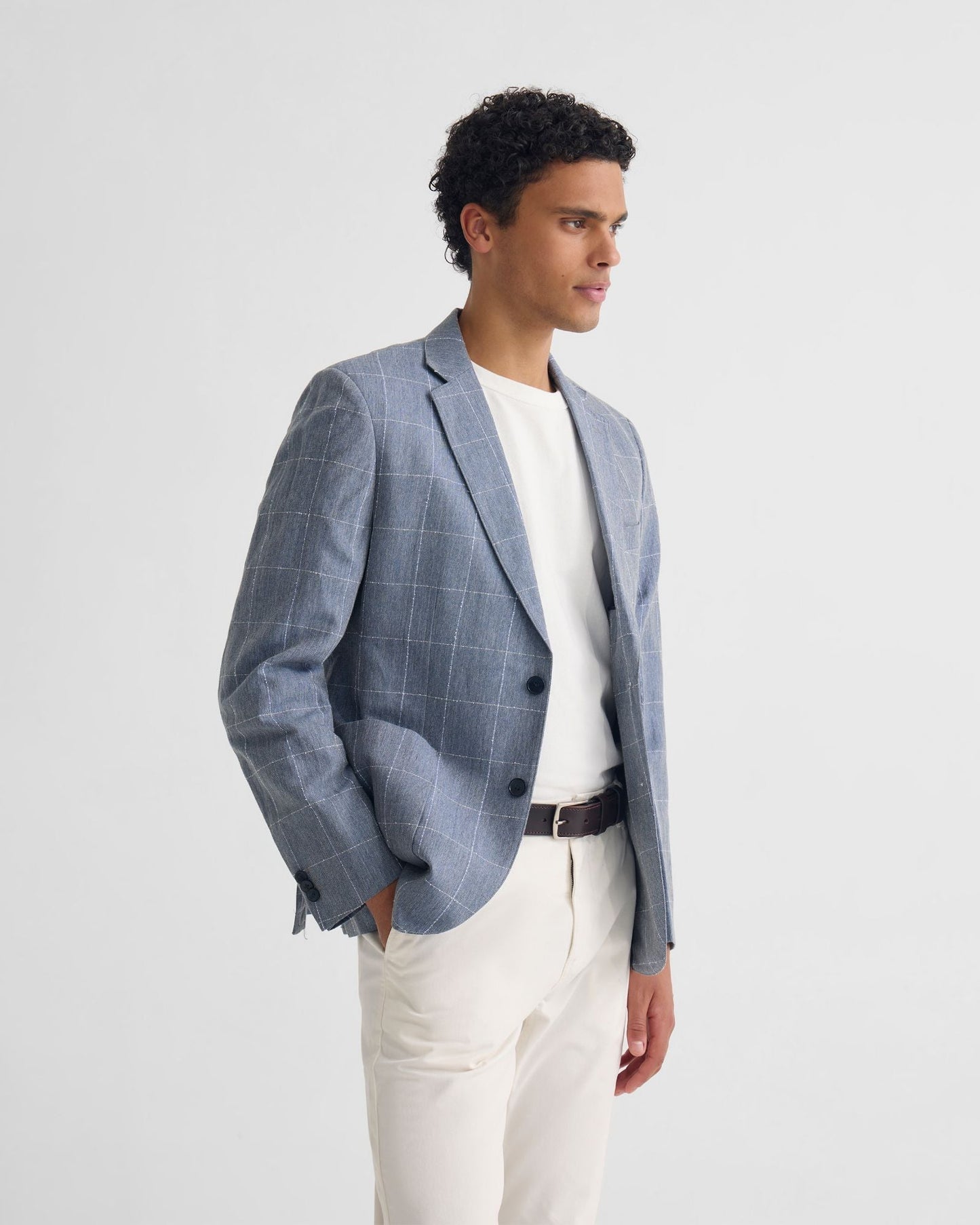 Milton 1/2 Lined Checked Blazer