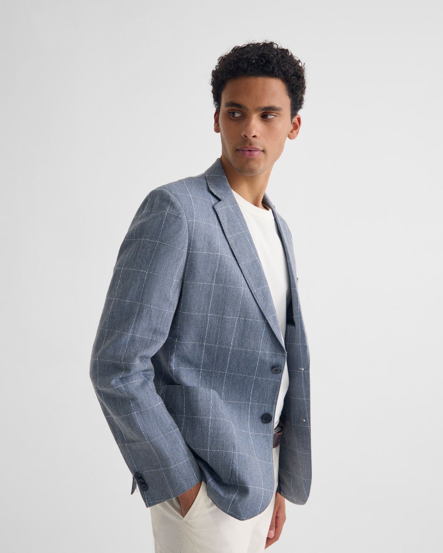 Milton 1/2 Lined Checked Blazer