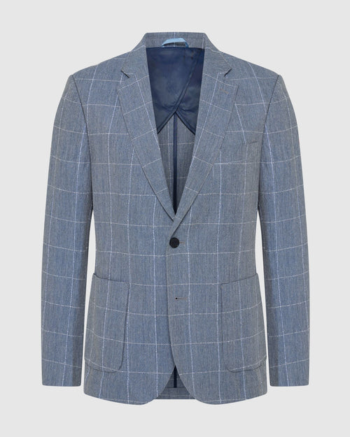 Milton 1/2 Lined Checked Blazer