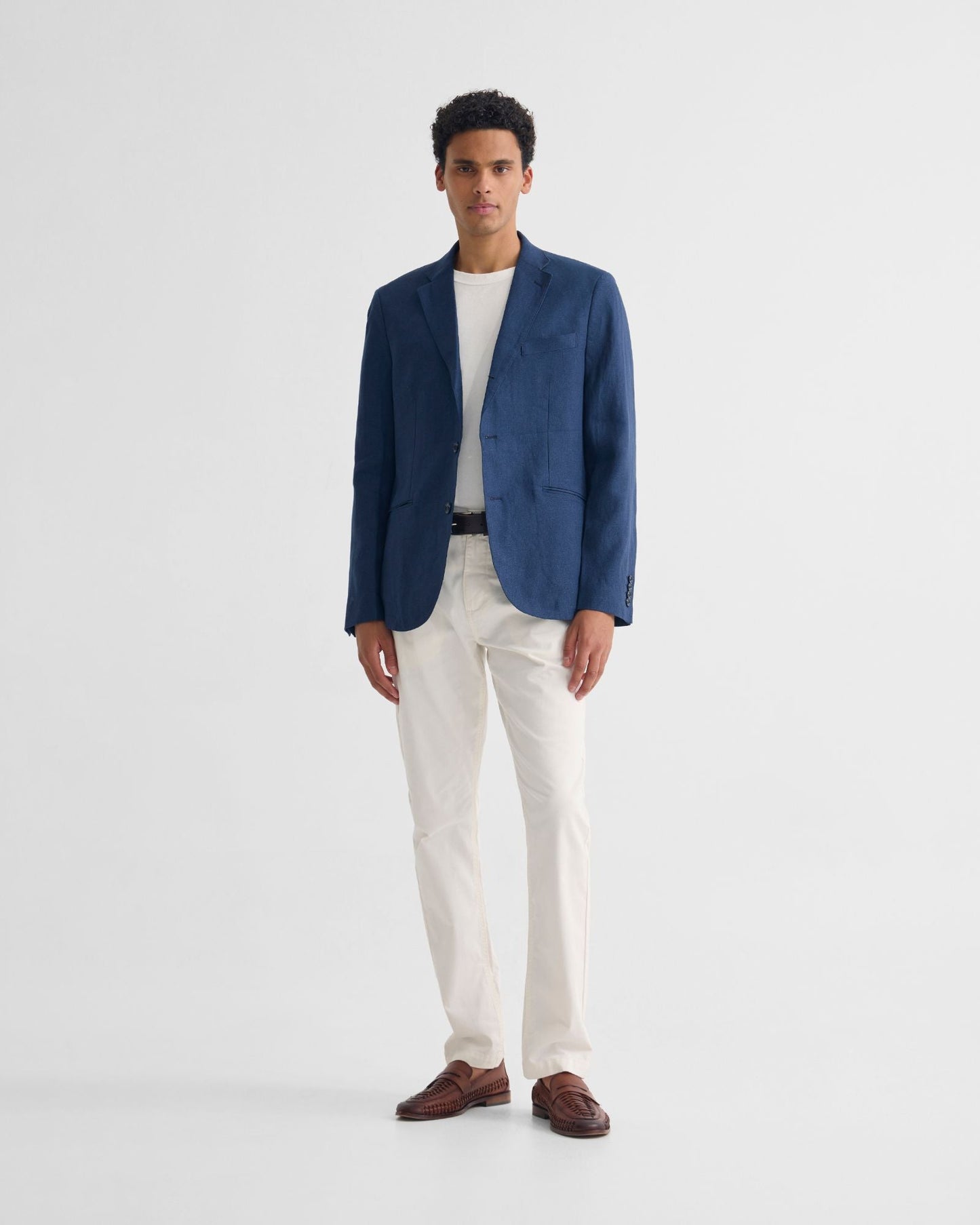 3 Button Linen Milton Blazer