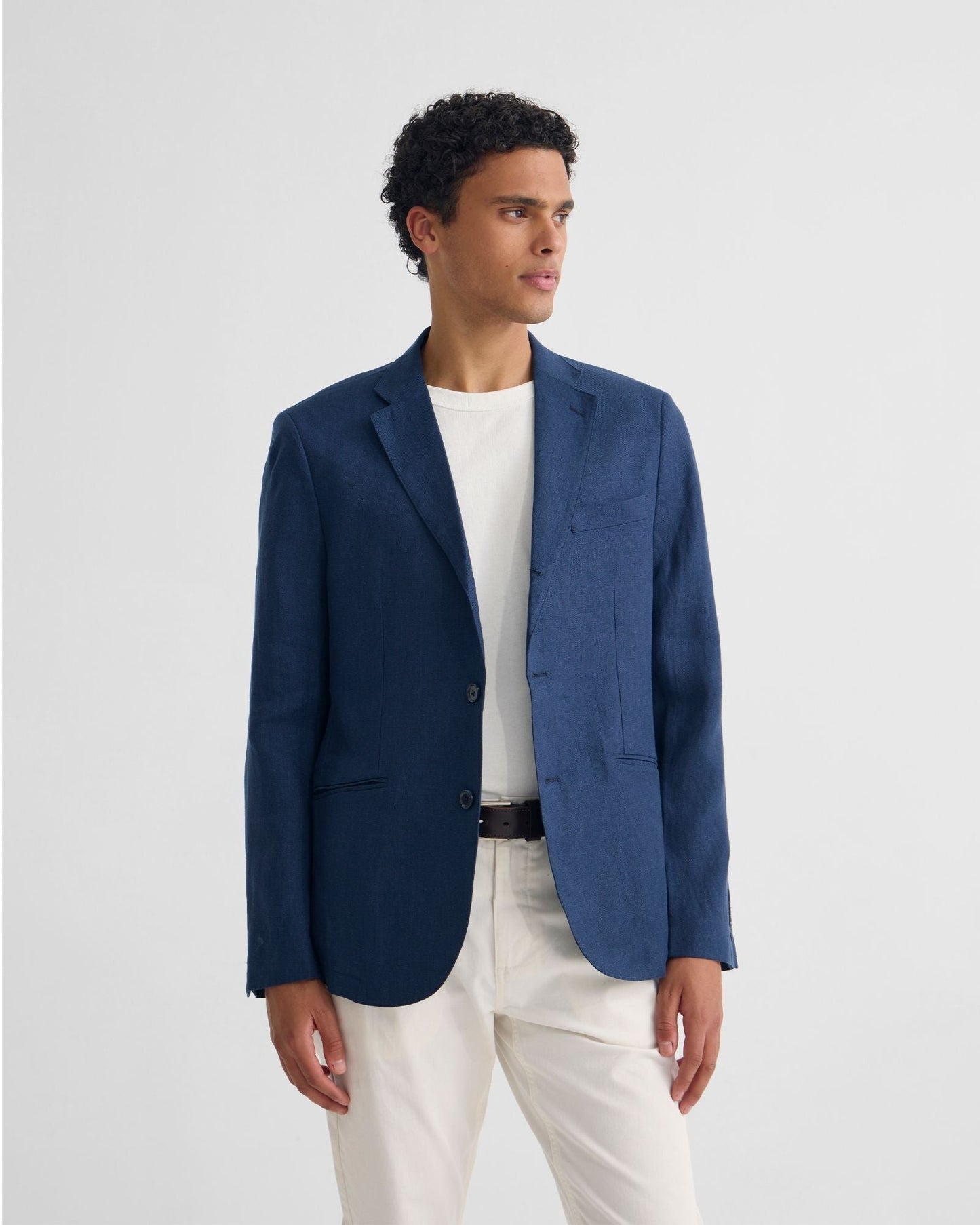 3 Button Linen Milton Blazer