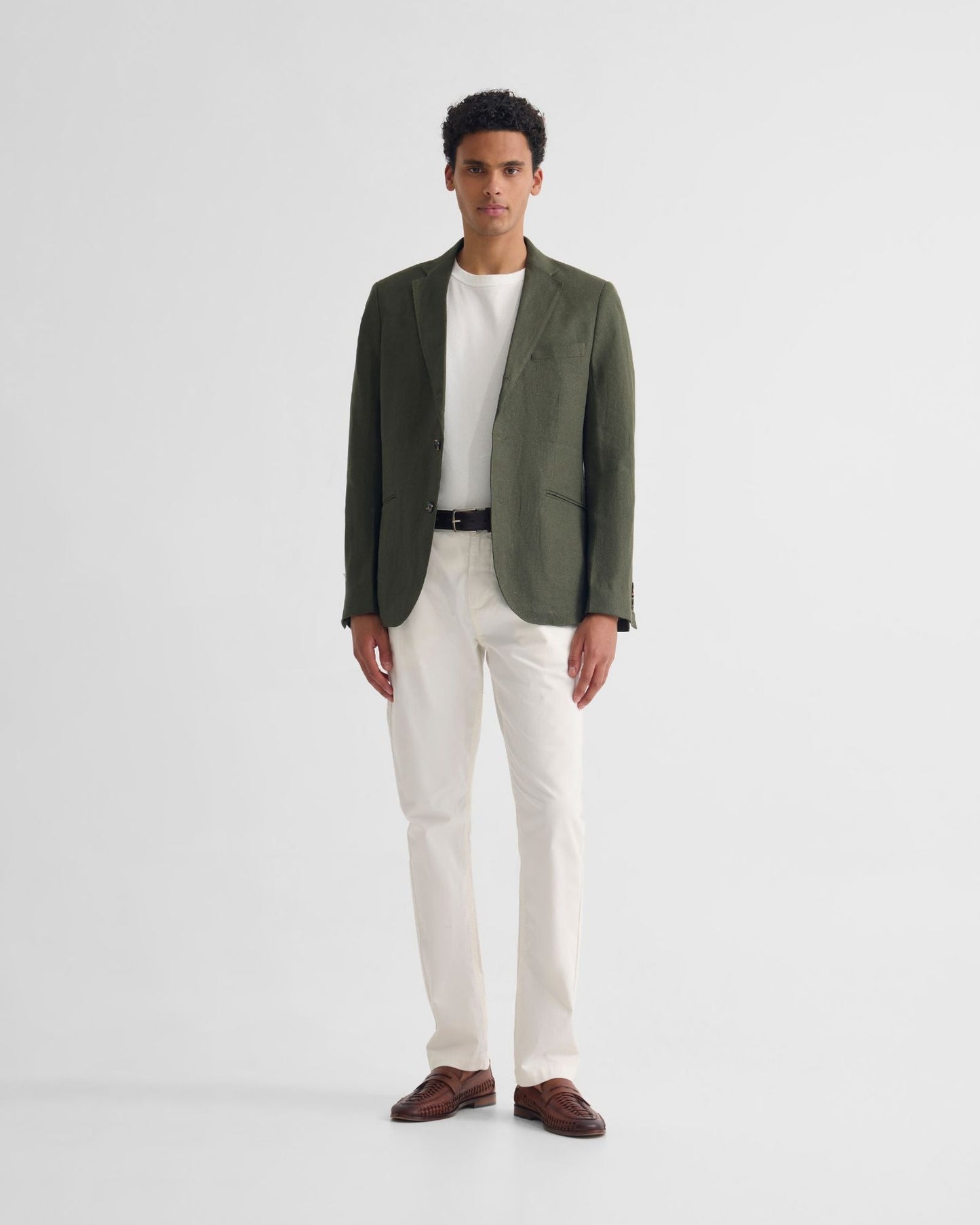 3 Button Linen Milton Blazer