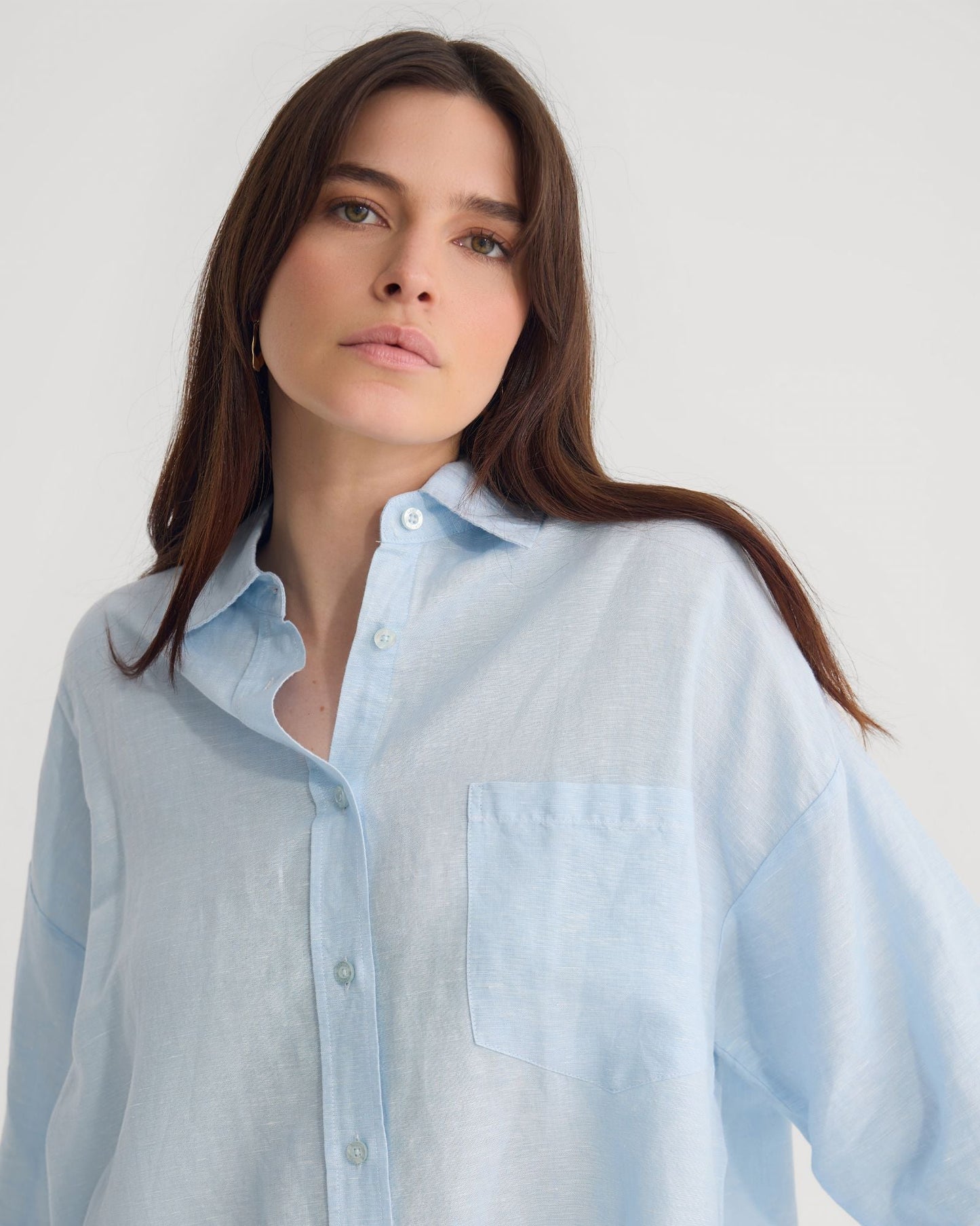 Erika Washed Casual Linen Shirt