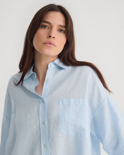 Erika Washed Casual Linen Shirt