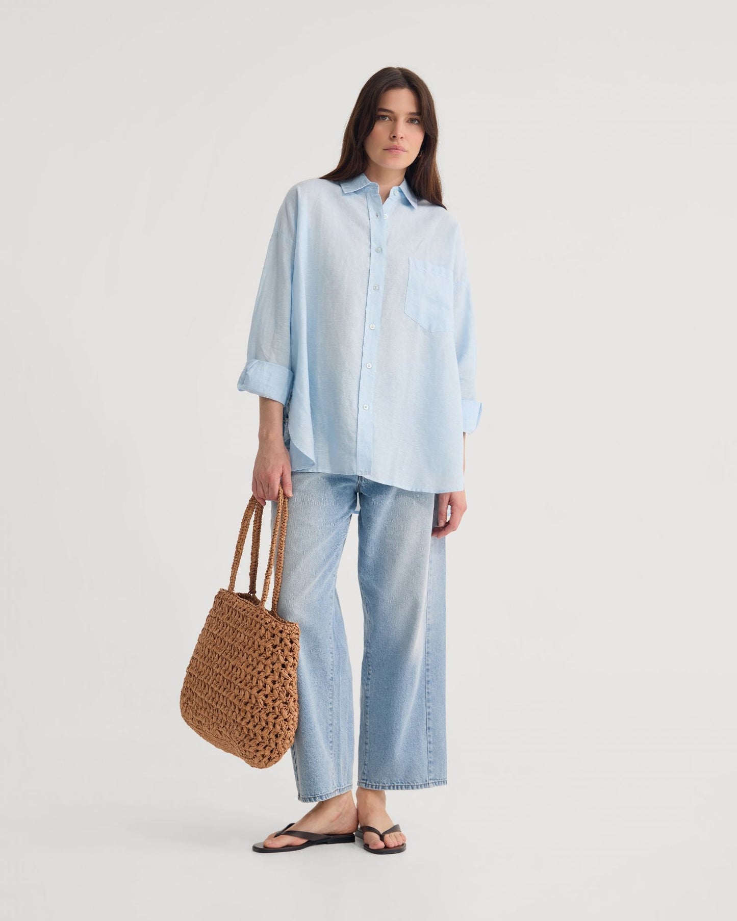 Erika Washed Casual Linen Shirt