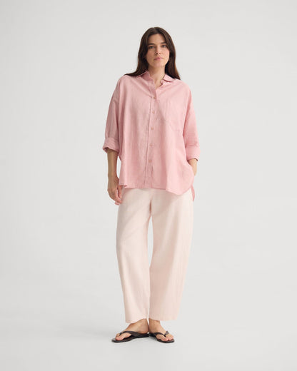 Erika Washed Casual Linen Shirt