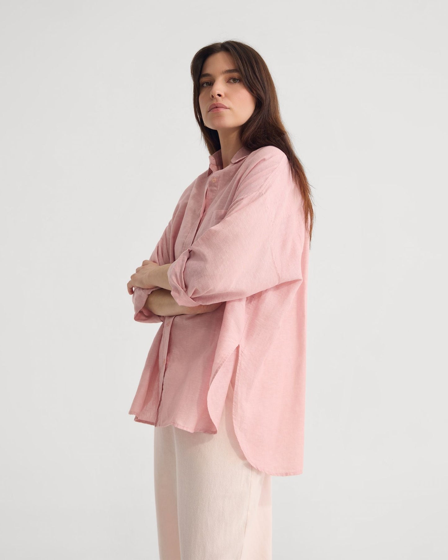 Erika Washed Casual Linen Shirt