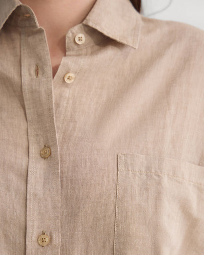 Erika Washed Casual Linen Shirt