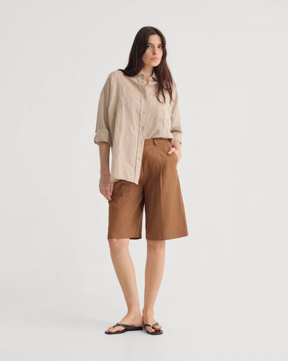 Erika Washed Casual Linen Shirt
