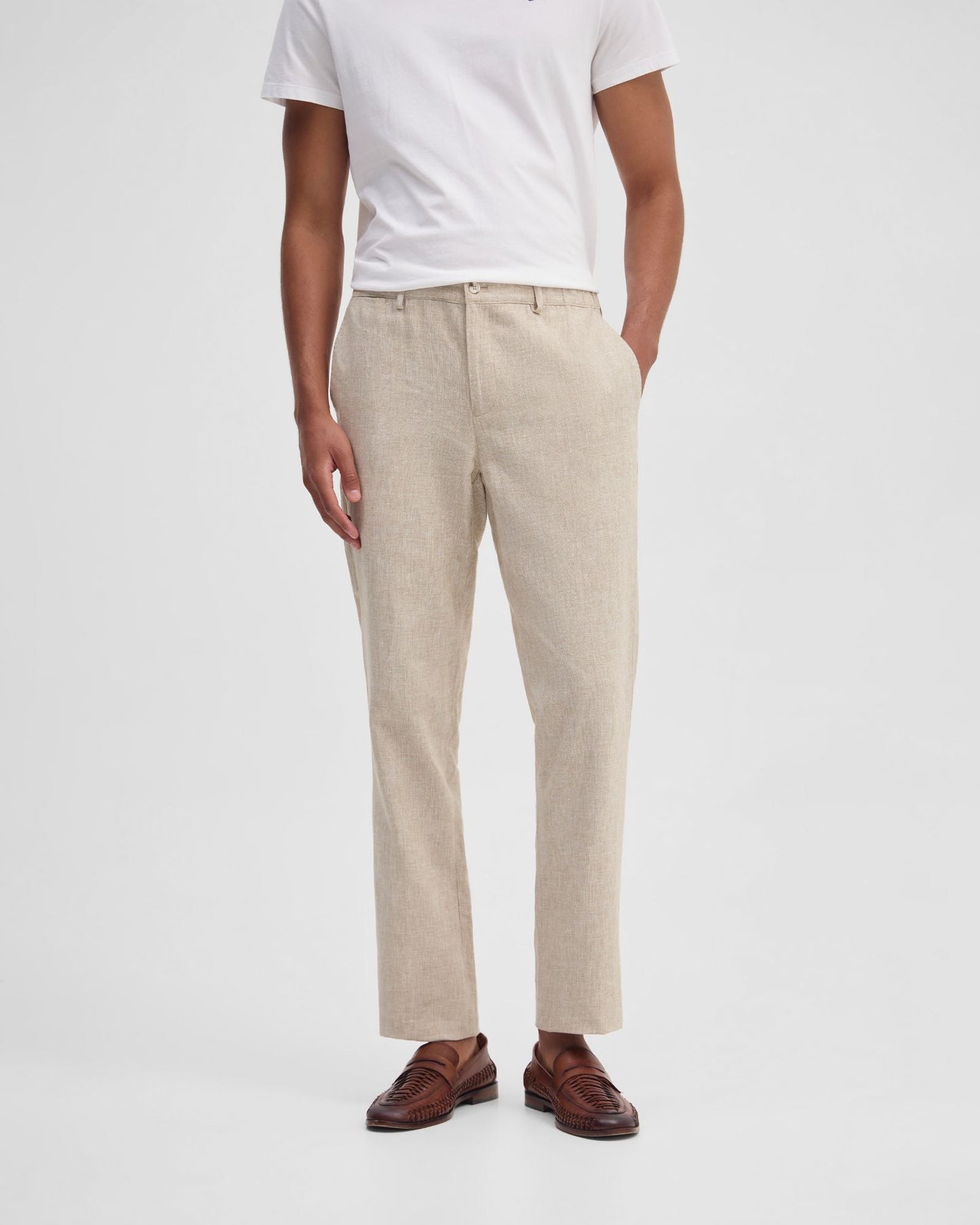 Benjamin Linen Blend Relax Trousers