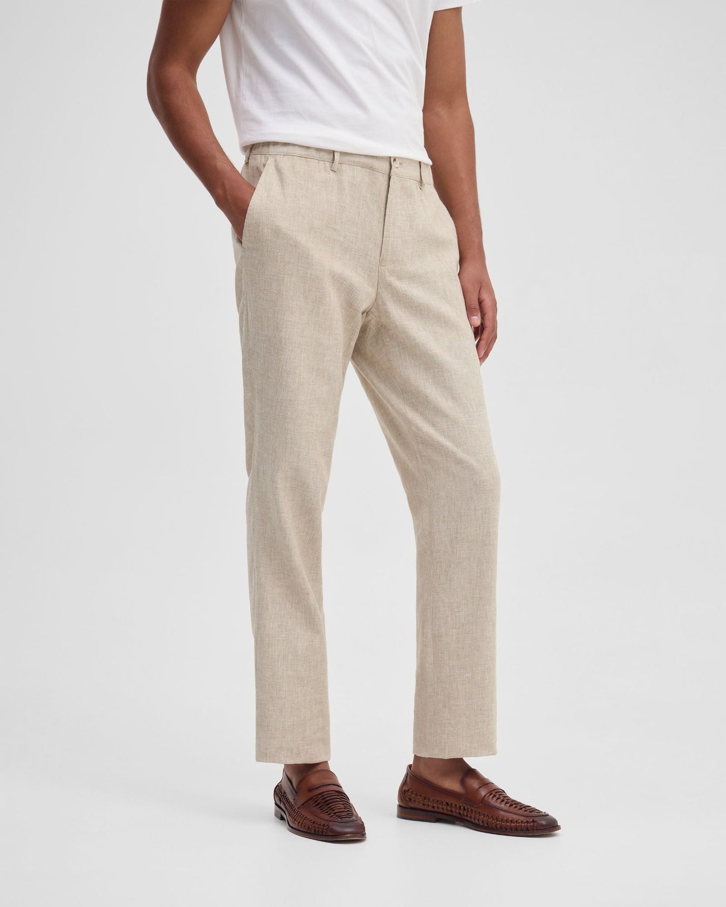 Benjamin Linen Blend Relax Trousers