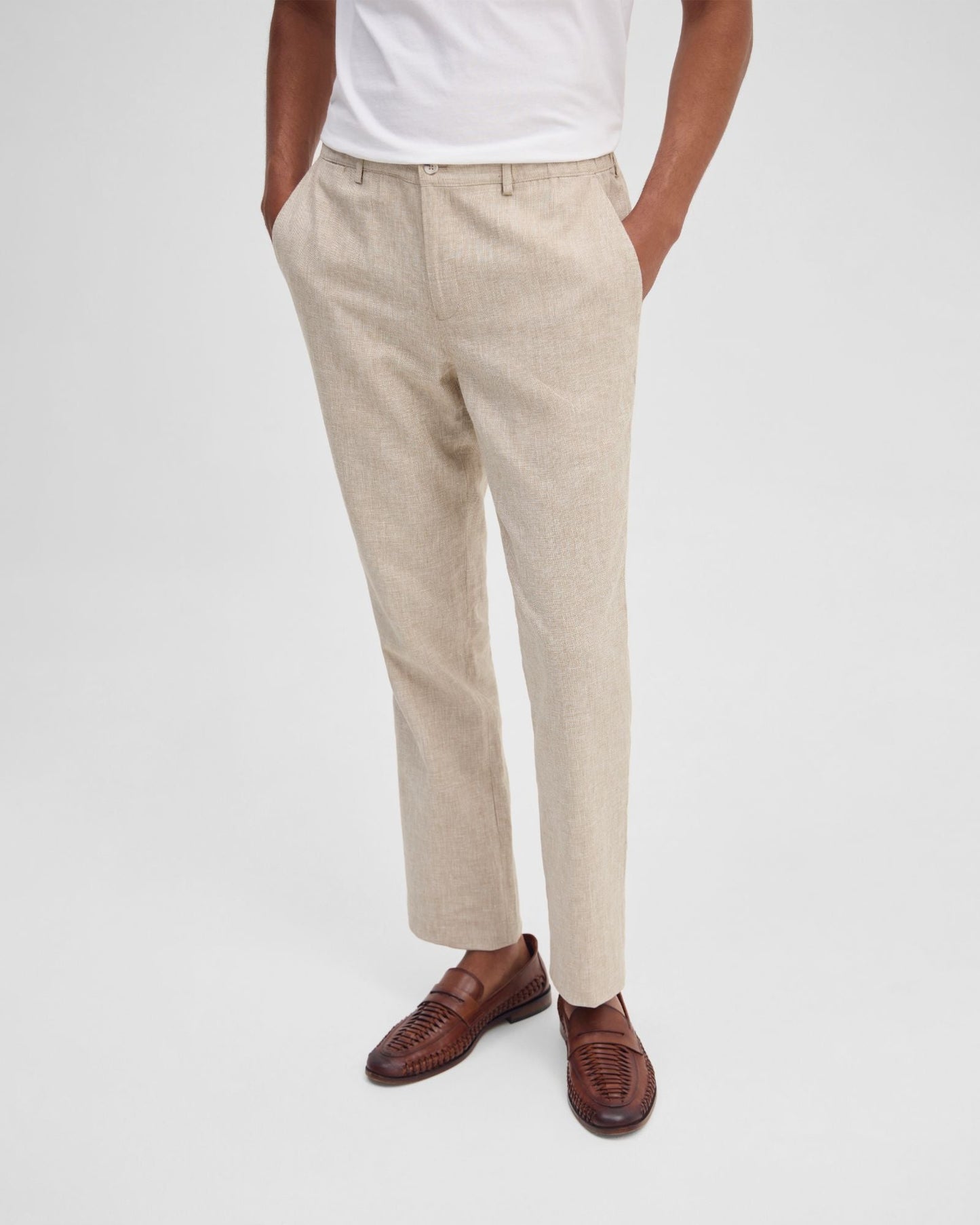 Benjamin Linen Blend Relax Trousers